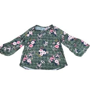 Woman’s Absolutely Famous floral peasant blouse size 1X